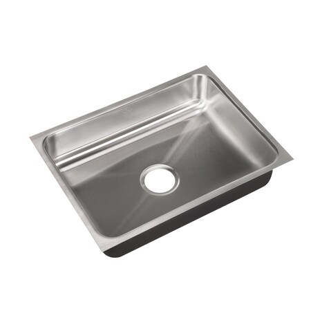 Just Manufacturing Sngl Bowl, Undermount Sink, ADA Complaint, 18 Ga, SS, OD 18"x 24"x 5.5", DCC US-ADA-1824-A-5-5-DCC
